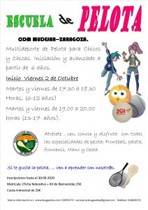 ESCUELA DE PELOTA ZARAGOZA